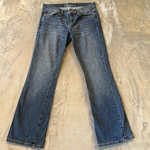 VS Victoria Secret Low Rise 5 Denim Blue Jeans Wmn’s Sz 6